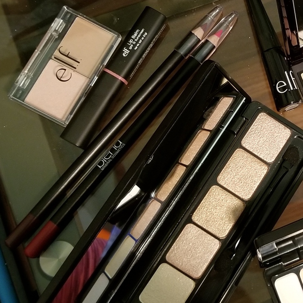 Elf , no 7 and blend cosmetics makeup bundle